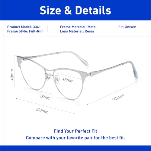 Image of Cat Eye Blue Light Glasses for Women Blocking Glasses