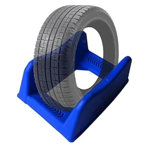 Generic Verstellbarer Reifenständer blau für Autoreifen