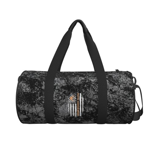 Postal Worker Flag Convertible Garment Bag with Shoulder Strap, Carry on Garment Duffel Bag for Men Women - Rolling Foldable for Travel Luggage Bags (Black)2