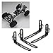 RC Car Body Mount L Bracket, Professional Metal Black Replacement Parts RC L Bracket with Screw for Game