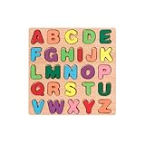 木製パズル子供向け知育玩具ブロックパズル指先トレーニングアルファベット学習図形認知男の子女の子おもちゃ誕生日クリスマスプレゼント