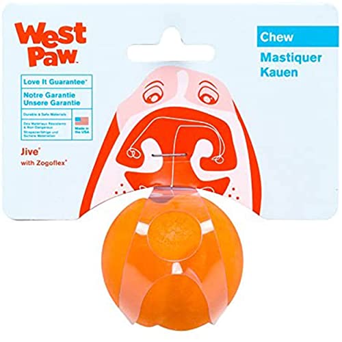West Paw Zogoflex Jive Ball Dog Chew Toy Γ’β¬β Bouncing Toys for Dogs, Fetch, Catch, Chewing, Play Γ’β¬β Floatable, Recyclable Balls Γ’β¬β Latex-Free, Non-Toxic, Dishwasher Safe Dog Toy, X-Small 2, Tangerine West Paw Zogoflex Jive Ball Dog Chew Toy Γ’β¬β Bouncing Toys for Dogs, Fetch, Catch, Chewing, Play Γ’β¬β Floatable, Recyclable Balls Γ’β¬β Latex-Free, Non-Toxic, Dishwasher Safe Dog Toy, X-Small 2", Tangerine