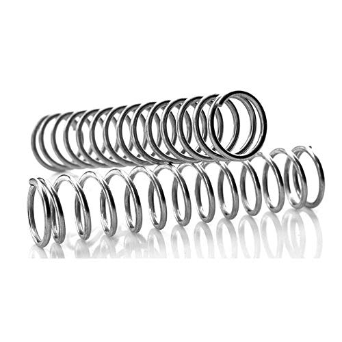 F-MINGNIAN-SPRING 10pcs Bianco Zincato Compressione della Molla della Tensione della Molla Accessori Hardware Wire Dia 0,6 Millimetri Outer Dia 6 Millimetri 5 Millimetri (Taglia : 0.6 x 6 x 90mm)