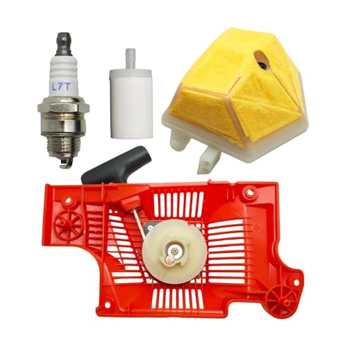 SAdGHz Recoil Pull Starter Assy Air Filter Kit Fit for Hus 50 51 55 55 EU1 EPA Chainsaw # 503151801 503608803