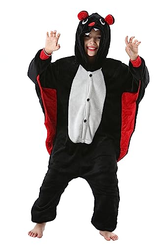 CuteOn Bat Onesie Kids Animal Pajamas for Boys Girls Halloween Christmas Costume Height for 100cm