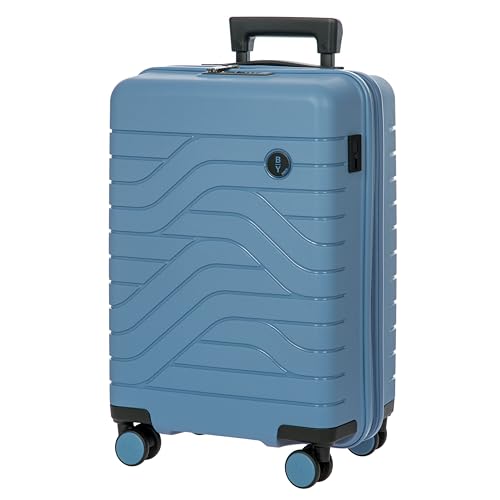 Bric's B|Y Ulisse Spinner Suitcase - 21" Inch Carry-On Luggage - Hard Exterior and TSA-Approved Lock - Grey Blue4