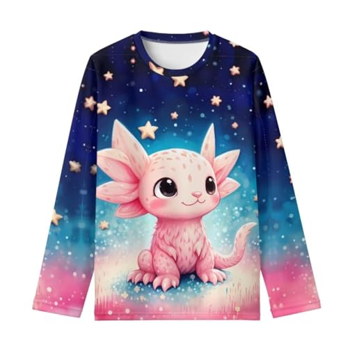 Image of Long Sleeve Shirts for Girls Winter Tops 3-16t Cartoon T Shirts for Fall Clothes