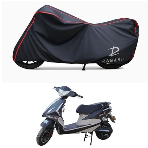 Image of Waterproof Bike Body Cover Compatible for | Tunwal Storm ZX LI | Taffeta Fabric, Red Piping Design, Bottom Elastic Fit | Dustproof, Sun UV & Rain Protection for All Bikes