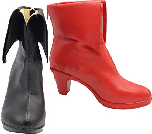 GSFDHDJS Cosplay Stiefel Schuhe for Batman Suicide Squad Harley Quinn Low Heel Cover