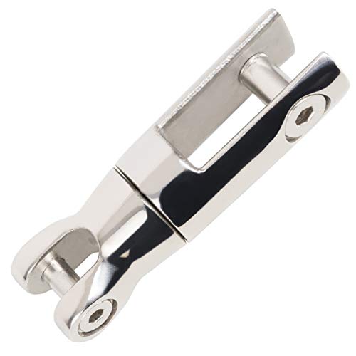 HonuNautic Edelstahl Ankerwirbel Ankerverbinder 6mm bis 8mm | INOX 316, Asis 316, Nirosta | zweiteilig mit Drehgelenk zum Verbinden von Anker und Ankerkette Cover