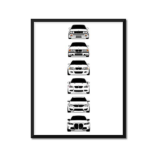 Custom Car Posters CUSTOMIZABLE COLOR Handmade Poster compatible with BMW