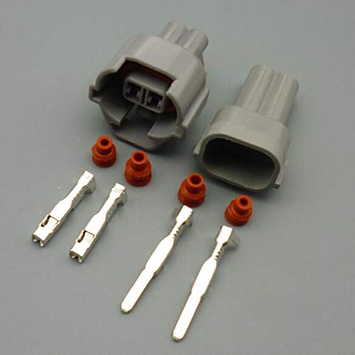 2 Pin 2.0mm Auto Waterproof Connector Plug Car Fuel Injector connectors for Toyota for Honda for Nissan 6189-0039 - (Color Name: 100set Male Female)