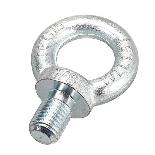 uxcell Lifting Eye Bolt 7/8" x 31.5mm Male Thread C15 Carbon Steel for Hanging, Pack of 1