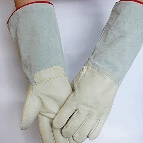 Guantes de Trabajo, Guantes for soldar Guantes Resistentes al Calor e ignífugos Guantes de jardinería de Cuero con nitrógeno líquido Resistente a Bajas y Altas temperaturas