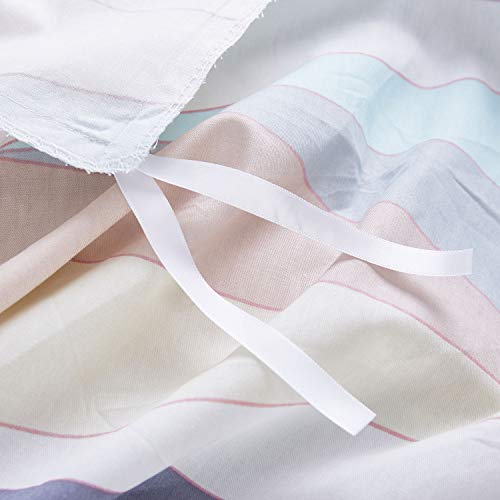 image for Wake In Cloud - Geometric Duvet Cover Set, 100% Cotton Bedding, Abstra