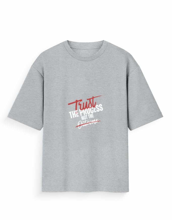 Men's Oversized Graphic T-Shirt, Trust The Process