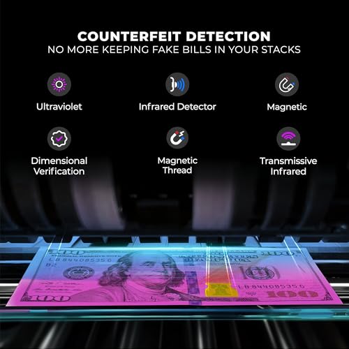 Image of Cassida Advantec 75UM Heavy Duty Bill Counter, 4 Speeds, Ultraviolet and Magnetic Detections (Advantec 75 UV /MG)