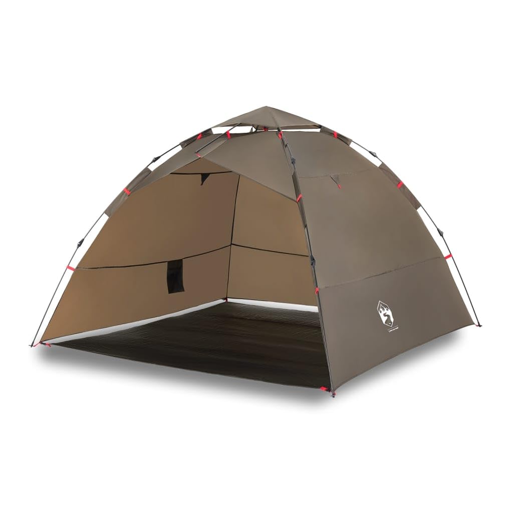 Homgoday Tente de pêche 4 personnes Vert olive Quick Release