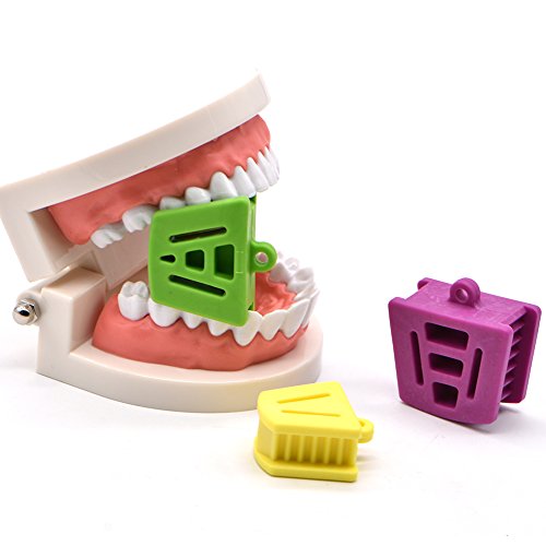 Rzjzgz WECANDO Dental Oral Silicone Mouth Prop Bite Blocks Latex Free Cheek Retractor thumb #2
