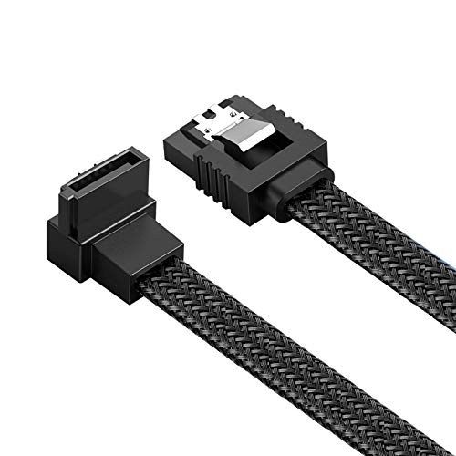 image for Tewmsc 2PACK SATA Cable III 2-Pack 90 Degree Right Angle SATA III 6.0 