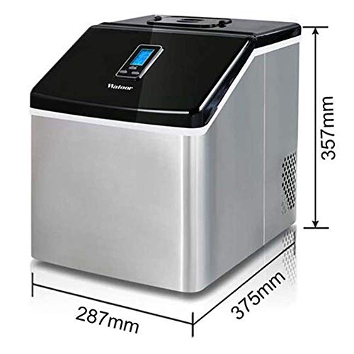 Fabricadora de hielo acero inoxidable cubos en 12 min 55 lbs miniatura 2