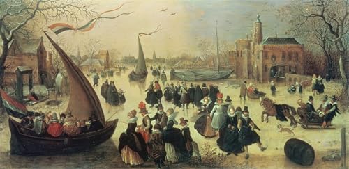 Cuadro para pared de salón: lienzo de Adriaen Pietersz Van De Venne, 60x90cm