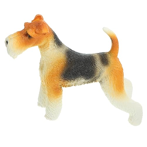 GARVALON Escultura Realista De Perro Pequeño Territorio Fox Terrier Modelo Decorativo para Interior y Jardín Decoración De Animales Regalo para Amantes De Mascotas GARVALON Escultura Realista De Perro Pequeño Territorio Fox Terrier Modelo Decorativo para Interior y Jardín Decoración De Animales Regalo para Amantes De Mascotas