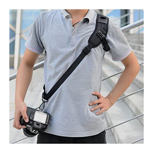 YXXJJ Kameragurt Schneller Schnell-Single-Schulter-Sling-Gürtel-Halsband schwarz einstellbar for die Kamera SLR DSLR… – Bild 5