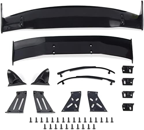 Manrock 2Pcs Spoiler Wings Universal Tail Wings Black RC Car Accessories