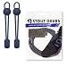 StoutGears Reflective No Tie Shoelaces Lock System - Elastic Shoelaces for Sneakers (1 Pair) (002 - Dotted Navy Blue)