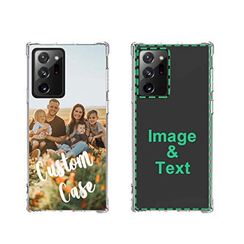 Custom Phone Case for Samsung Galaxy Note 20 Ultra Personalized Photo Phone Cases Customized Gift for Birthday Xmas Valentines Friends Her Him, Uartify Clear Protective Galaxy Note 20 Ultra Case