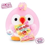 Snackles Seria 2 20 cm (Sally) firmy ZURU przytulna, miękka, uspokajająca, pluszowa zabawka o średnicy 20 cm z licencjonowanym markowym dodatkiem do przekąsek, Toucan, Fruit-Tella
