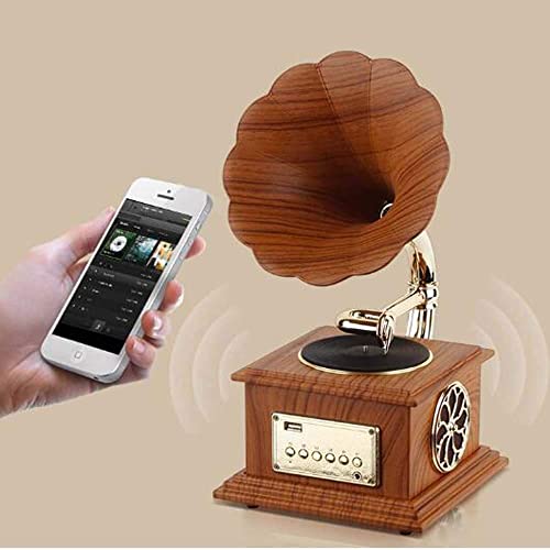TAISK Tourne-Disque, Ornements Mini Bluetooth Stéréo Phonographe Petite Maison Style Salon Stéréo Bluetooth Haut-Parleur… - Les Beatles, Paul McCartney, John Lennon, RIngo Starr, George Harrison TAISK Tourne-Disque, Ornements Mini Bluetooth Stéréo Phonographe Petite Maison Style Salon Stéréo Bluetooth Haut-Parleur… – Image 4