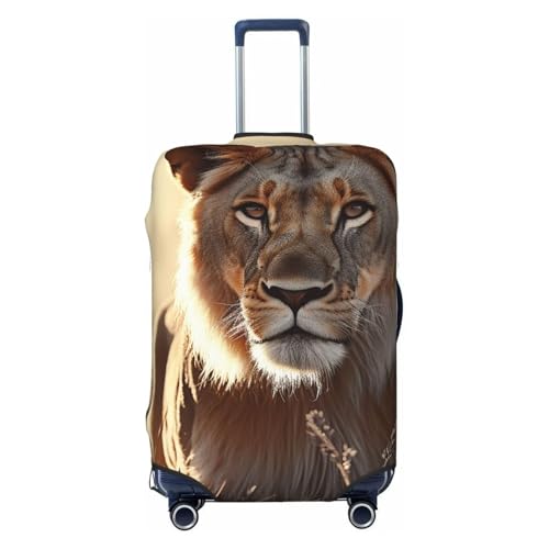 Travel Luggage Cover Female Lion Suitcase Protector Elastic Washable Stretch Suitcase Protector Anti-Scratch Travel Suitcase Cover Fit 18-32 Inch Luggage