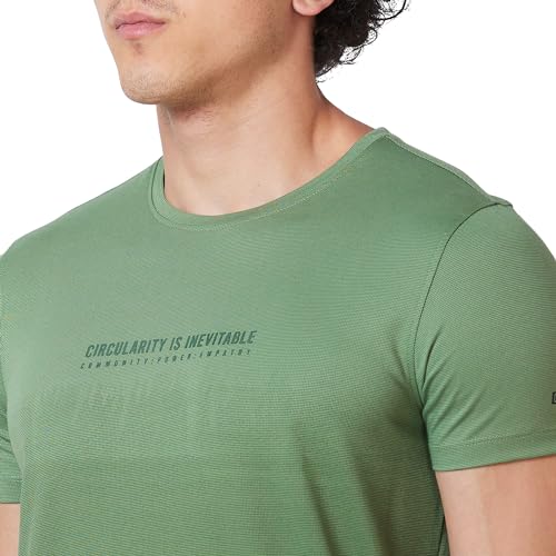 Image of Spykar Men's Slim Fit N /A Half Sleeve Solid Casual T-Shirt