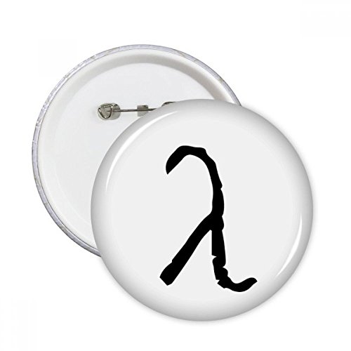 Badge Alphabet grec Lambda noir pour masquer un défaut ou décorer