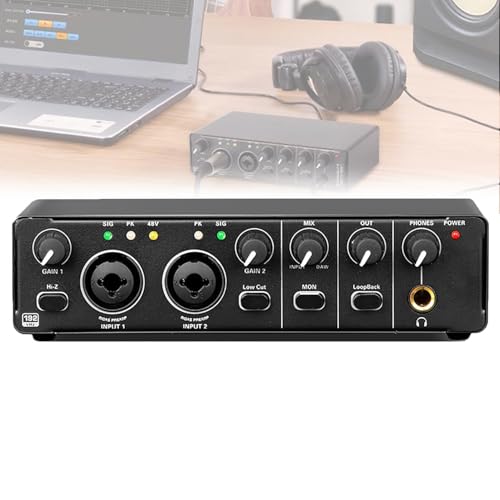 Interfaccia Audio 24 Bit 192 KHz, Preamplificatore Microfonico, Scheda Audio