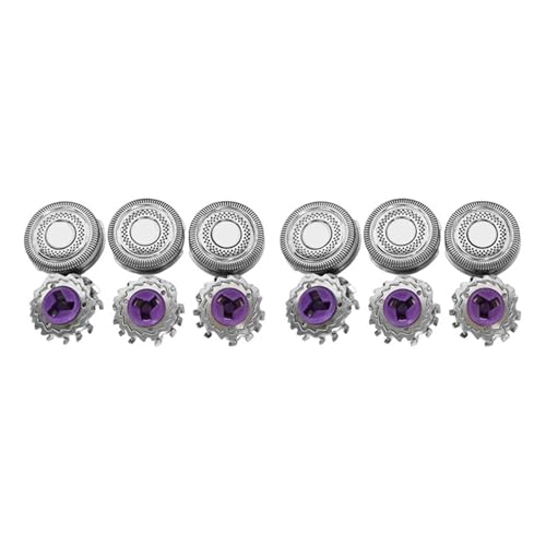 SH98 pwbhJ~\n 3/6 CCompatible For tBbvXVF[o[ 9000 9861 SP9863 SP9880 SP7000 VF[o[wbhANZT[(6pcs Silver Purple)