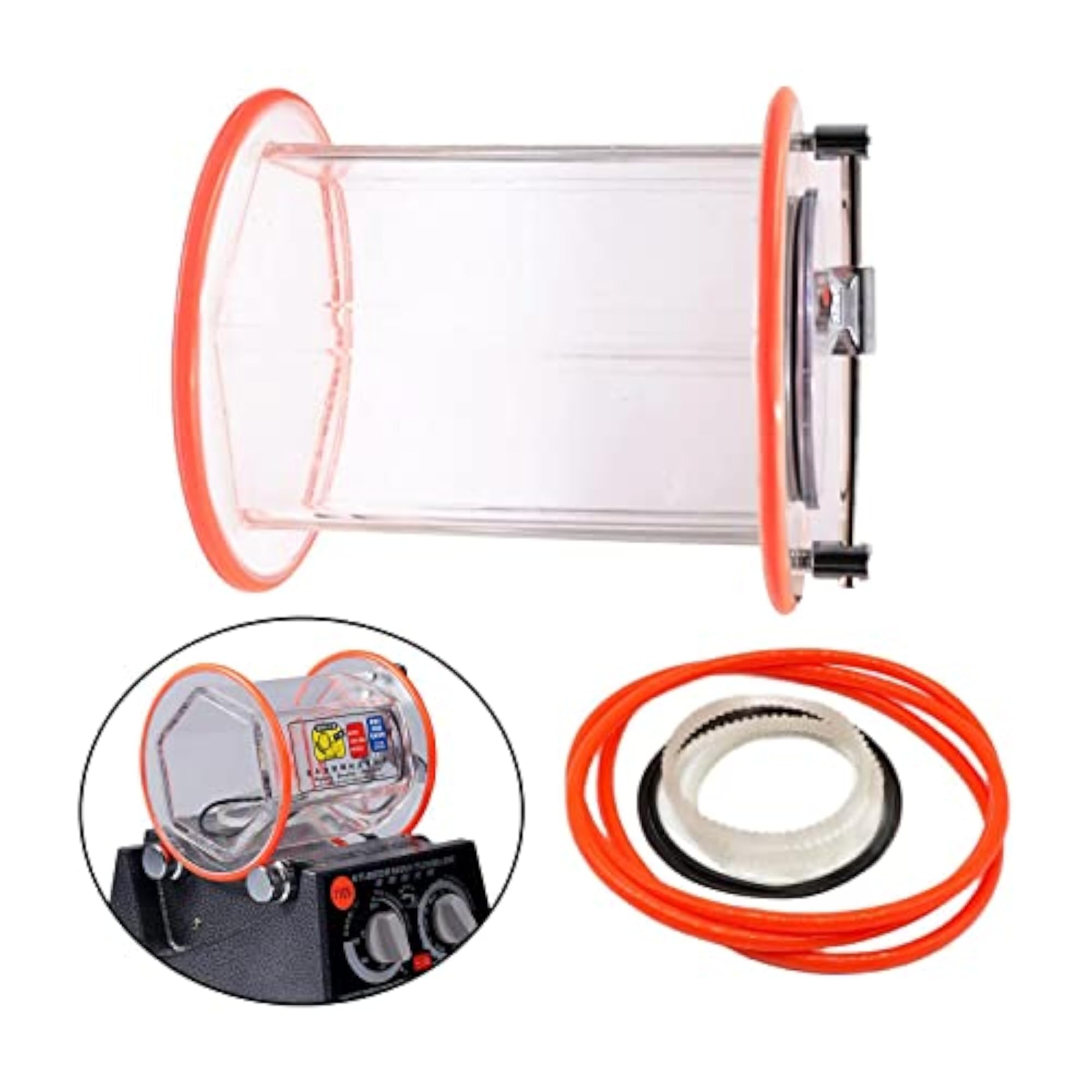 12x Rubber Chain Replacement for Jewelry Rotary Tumbler
