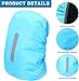 Backpack Rain Cover Waterproof Backpack Cover Rain Cover for Backpack with Reflective Strip Outdoor Back Pack Bag Covers Raincover Protector for Hiking Camping Hunting Biking Traveling 30L-40L