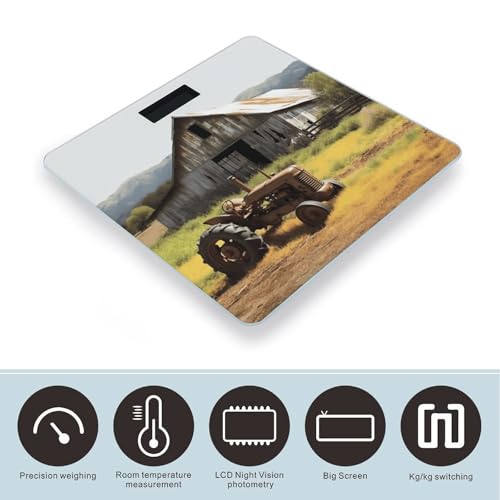 Báscula digital cuerpo Old Wooden Barn 180 kg 400 lb miniatura 3