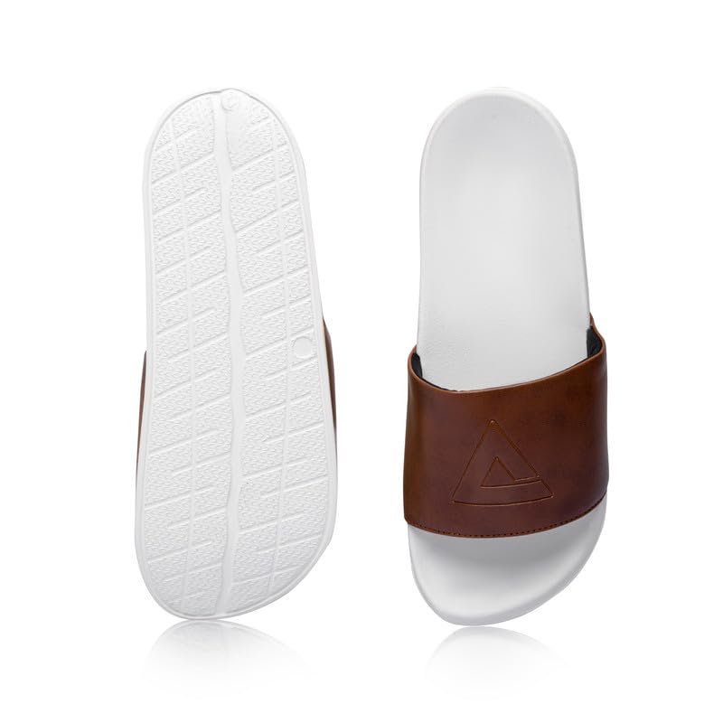 Image of ARVAN Mens Sliders | Lightweight, Anti-Slip & Cushioned Comfort Slides for Casual & Beach Use