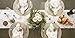 DII Holiday Dining Table Linen Sparkle Metallic Kitchen Décor, Table Runner, 14x72, Snowflakes Print