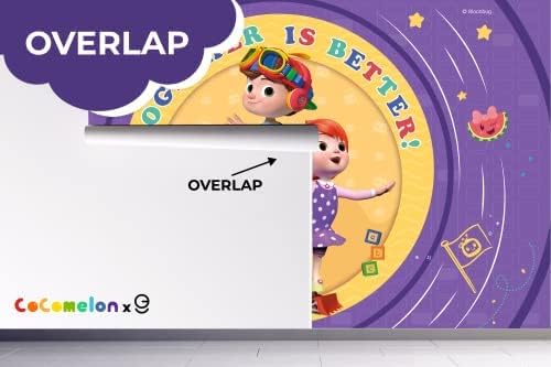 Miniatura 3 de JJ and His Brothers CoComelon - Papel tapiz para despegar y pegar, decoración de pared para niños CoComelon, decoraciones de Cocomelon para niños y