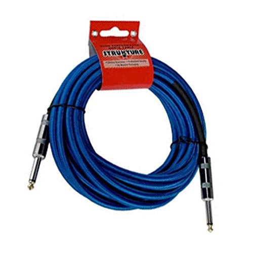 Strukture SC186BL 18.6' Instrument Cable, Woven, Blue