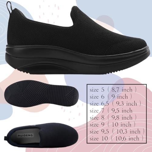 Walking Shoes for Women Slip On Nurse Slip Resistant Work Sock Sneakers Food Service Platform Comfortable Weight Light3