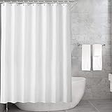 ✔RESISTENTE AL AGUA Y FÁCIL DE LIMPIAR: La cortina de ducha es fabricada por una textura suave y procesada profesionalmente, lo que promueve la formación de gotitas de agua y evita que el agua empape y ensucie el cuarto del baño. lavable a máquina bajo la temperatura 40℃.