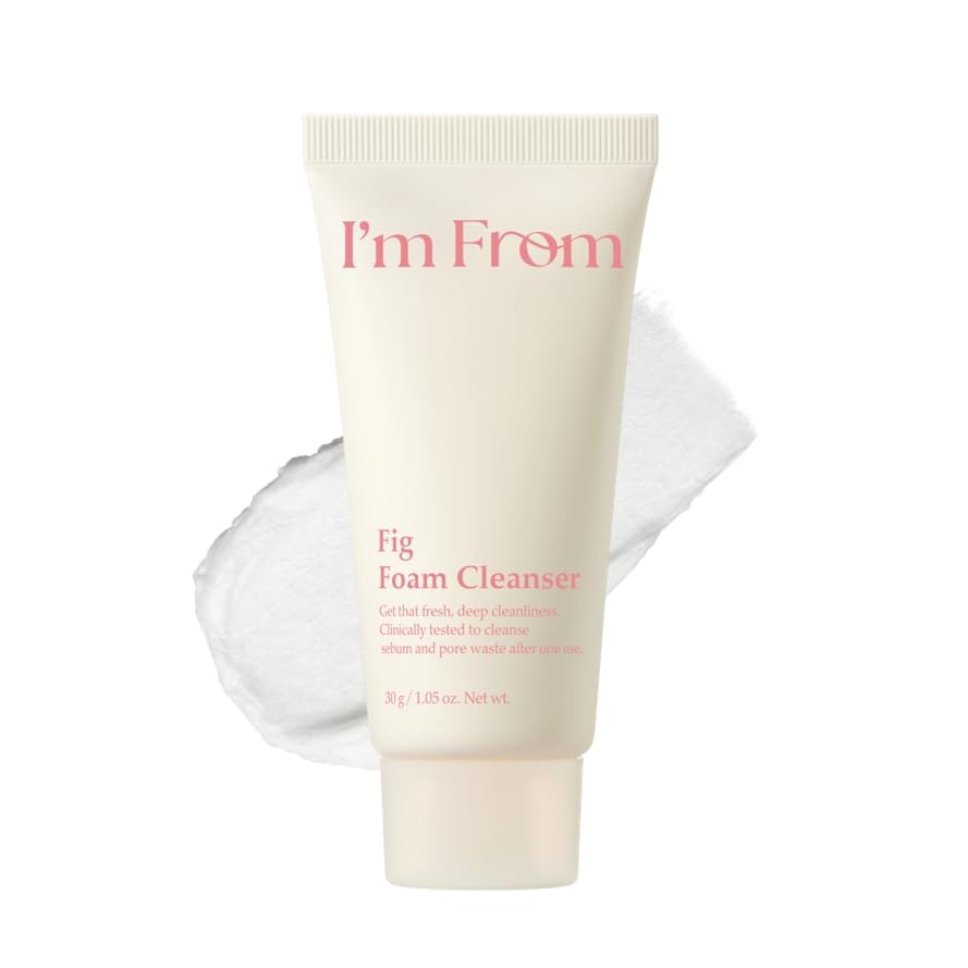 I’m From Fig Foam Cleanser, Mild Exfoliating Care Cleanser, All Skin Type, Korean Skincare 1.01fl.oz