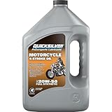 Quicksilver 20W-50 4-Stroke Full Synthetic Motorcycle Oil, 1 Gallon