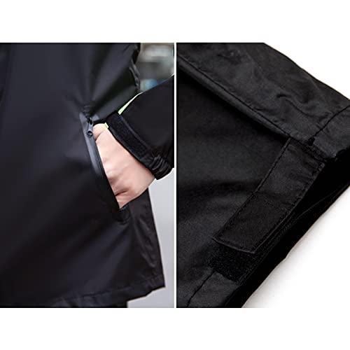 Impermeable para lluvia con capucha y pantalón, talla 3X-Large miniatura 5